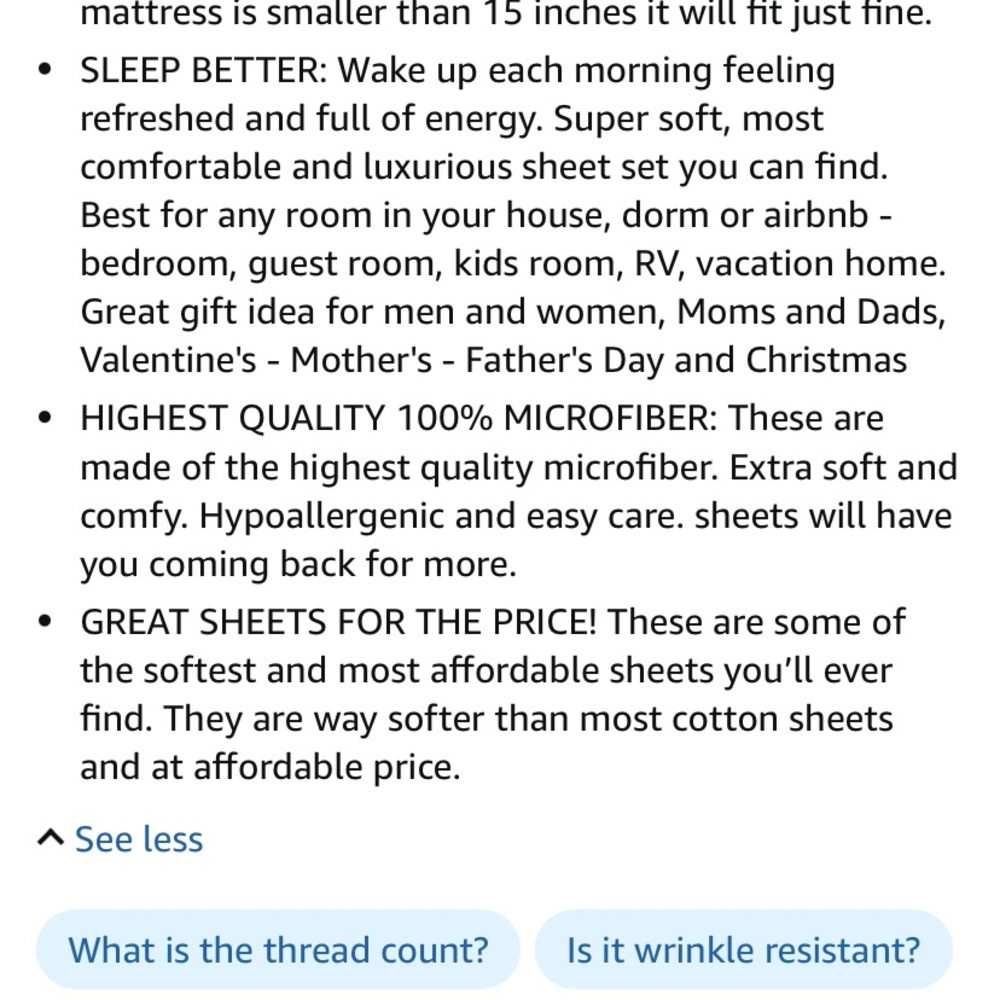 Ivory/beige sheets - Picture 4 of 4